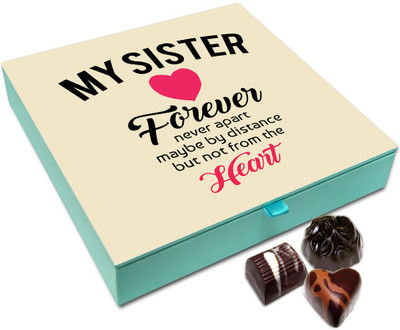 

Chocholik Raksha-bandhan Gift Box - My Loving Sister Forever Chocolate Box For Brother / Sister - 9pc Truffles(108 g)