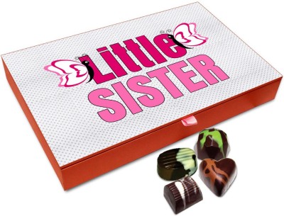 

Chocholik Rakhi Gift Box - Little Sister You Are Awesome Chocolate Box For Brother / Sister - 12pc Truffles(144 g)