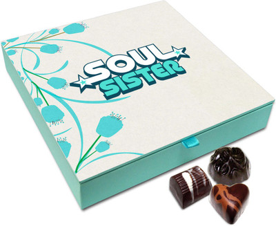 

Chocholik Raksha-bandhan Gift Box - Gift For Soul Sister Chocolate Box For Brother / Sister - 9pc Truffles(108 g)