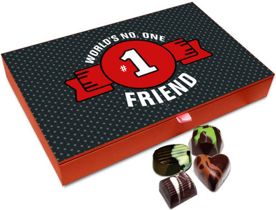 

Chocholik Friendship Gift Box - World's Number 1 Friend Chocolate Box - 12pc Truffles(144 g)