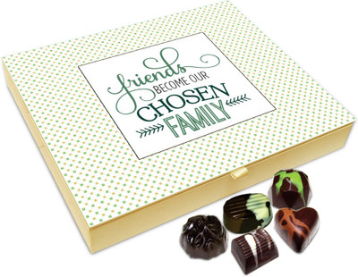 

Chocholik Friendship Gift Box - True Friends Are Part Of Family Chocolate Box For Friends - 20pc Truffles(240 g)