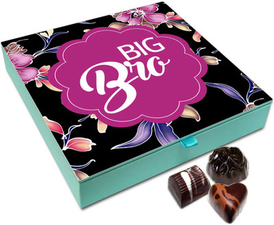 

Chocholik Rakhi Gift Box - Amazing Big Bro Chocolate Box For Brother / Sister - 9pc Truffles(108 g)