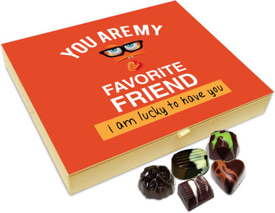 

Chocholik Friendship Gift Box - I Am Glad To Have A Friend Like You Chocolate Box For Friends - 20pc Truffles(240 g)