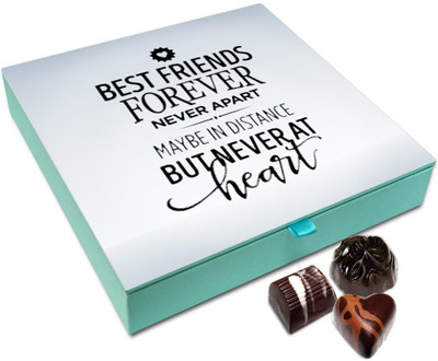 

Chocholik Friendship Gift Box - Best Friends Forever Never Apart Chocolate Box For Friends - 9pc Truffles(108 g)