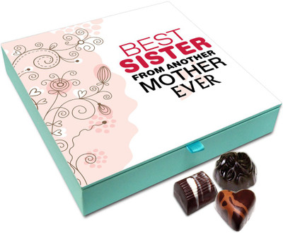

Chocholik Rakhi Gift - I Have The Best Sister From Another Mother Chocolate Box For Brother / Sister - 9pc Truffles(108 g)