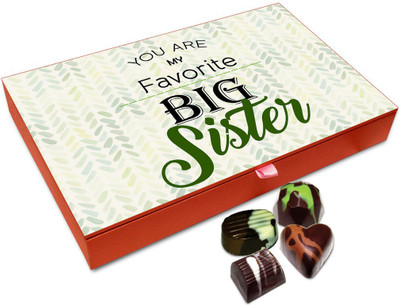 

Chocholik Rakhi Gift Box - You are My Favorite Big Sister Chocolate Box For Brother / Sister - 12pc Truffles(144 g)