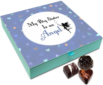 

Chocholik Rakhi Gift - My Sister My Angel Chocolate Box For Brother / Sister - 9pc Truffles(108 g)