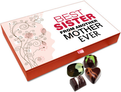 

Chocholik Rakhi Gift - I Have The Best Sister From Another Mother Chocolate Box For Brother / Sister - 12pc Truffles(144 g)