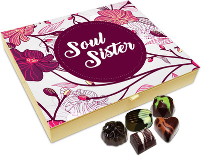 

Chocholik Rakhi Gift Box - Soul Sisters Chocolate Box For Brother / Sister - 20pc Truffles(240 g)