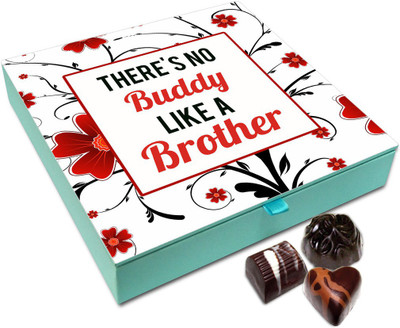 

Chocholik Raksha-bandhan Gift Box - There Is No Buddy Like A Big Brother Chocolate Box For Brother / Sister - 9pc Truffles(108 g)