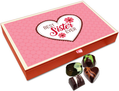 

Chocholik Rakhi Gift Box - Best Sister Ever Chocolate Box For Brother / Sister - 12pc Truffles(144 g)
