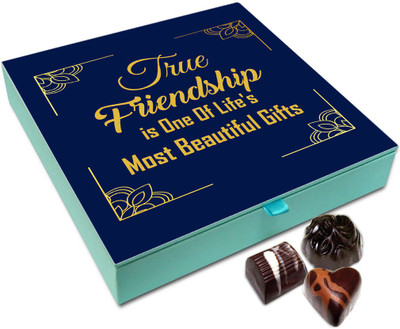 

Chocholik Friendship Gift Box - True Friendship Is Best Gift Possible Chocolate Box For Friends - 9pc Truffles(108 g)