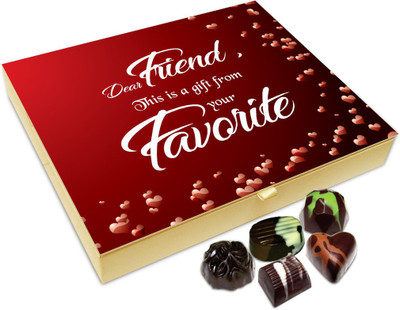 

Chocholik Friendship Gift Box - A Gift From Your Favorite Friend Chocolate Box For Friends - 20pc Truffles(240 g)