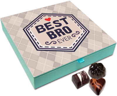 

Chocholik Rakhi Gift Box - Best Bro Ever Anyone Had Chocolate Box For Brother / Sister - 9pc Truffles(108 g)