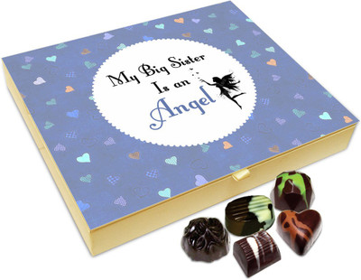 

Chocholik Rakhi Gift - My Sister My Angel Chocolate Box For Brother / Sister - 20pc Truffles(240 g)