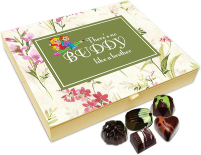 

Chocholik Rakhi Gift Box - There Is No Buddy Like Brother Chocolate Box For Brother / Sister - 20pc Truffles(240 g)
