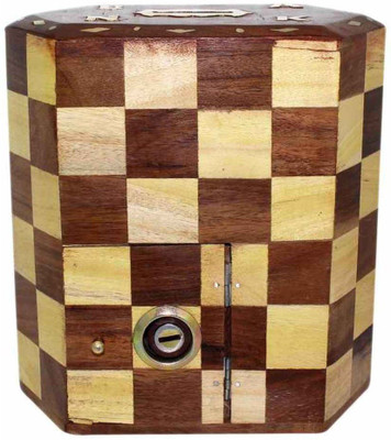 

Desi Karigar Chess Design Bank Coin Bank(Brown)