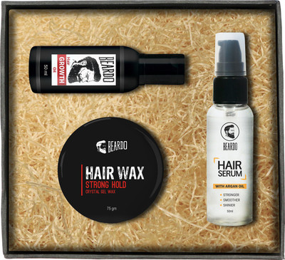 

Beardo Hair Growth Oil - Hair Serum - Hair Wax Strong Hold(Set of 3)