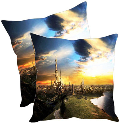

Sleep Nature's Printed Cushions Cover(Pack of 2, 30.63 cm*30.63 cm, Multicolor)
