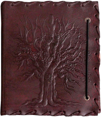 

Anshika International A5 Notebook(genuine leather handmade notebook diary, Brown)