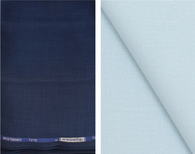KUNDAN SULZ GWALIOR Polycotton Self Design Shirt & Trouser Fabric