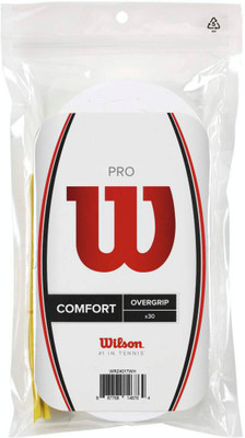

Wilson Pro Overgrip Dry Feel Grip(White, Pack of 30)