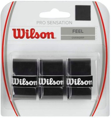 

Wilson Pro Overgrip Sensation Dry Feel Grip(Black, Pack of 3)