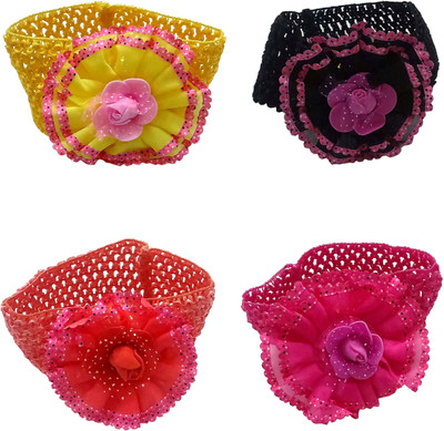 

Bunny Collections Multicolor Bands Combo 4 Head Band(Multicolor)