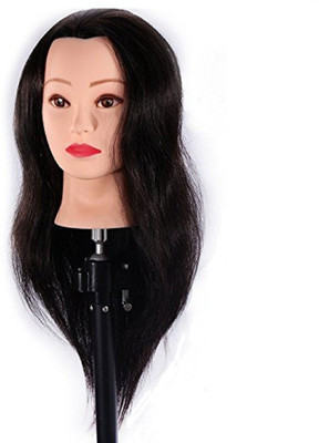 

Majik 100% Human dresser Training Head Manikin Cosmetology Doll Hair Extension
