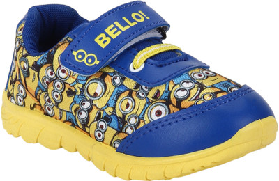 

Minions Boys Velcro Walking Shoes(Yellow, Yellow blue
