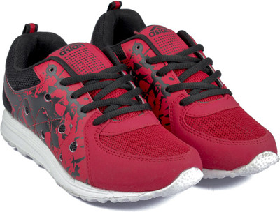 

Asian Boys Lace Running Shoes(Black, Red