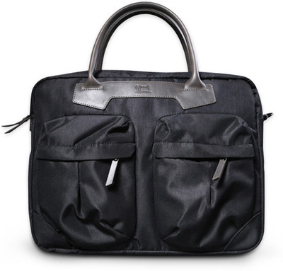 

Scarters 14 inch Laptop Messenger Bag(Black), Pure black