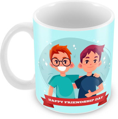 

Tuelip Printed Friendship quotes about our friendship for Tea And Coffee 350 ml Ceramic Mug(350 ml), White