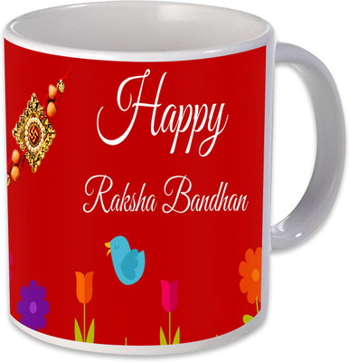 

Heyworlds Happy Raksha Bandhan Gifts 1095 Ceramic Mug(325 ml), Multicolor