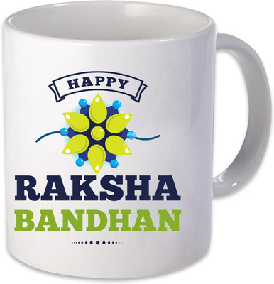 

Heyworlds Happy Raksha Bandhan Gifts 994 Ceramic Mug(325 ml), Multicolor