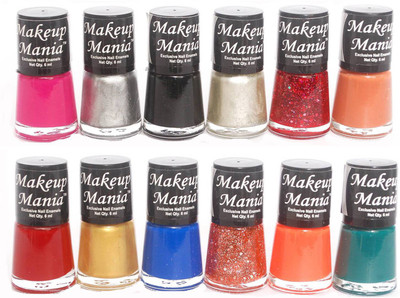

Makeup Mania Exclusive Nail Polish Set of 12 Pcs. Multicolor Set No. 79(Pack of 12)