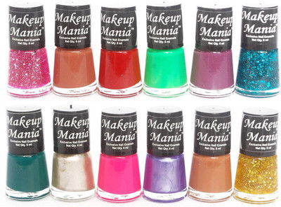 

Makeup Mania Exclusive Nail Polish Set of 12 Pcs. Multicolor Set No. 84(Pack of 12)