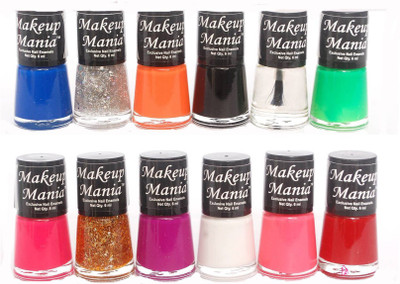 

Makeup Mania Exclusive Nail Polish Set of 12 Pcs. Multicolor Set No. 73(Pack of 12)