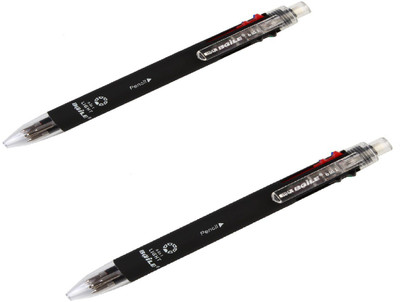 

Baile Baile 6 in 1 - 5 Multicolor Pen + Mechanical Pencil - 2 No.s-Color: Black Ball Pen(Pack of 2)