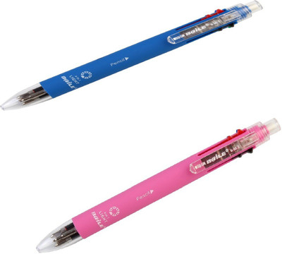

Baile Baile 6 in 1 - 5 Multicolor Pen + Mechanical Pencil - 2 No.s-Color: Blue and pink Ball Pen(Pack of 2)