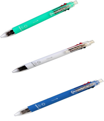 

Baile Baile 6 in 1 - 5 Multicolor Pen + Mechanical Pencil - combo-3 No.s-Color: Greenwhitenblue Ball Pen(Pack of 3)