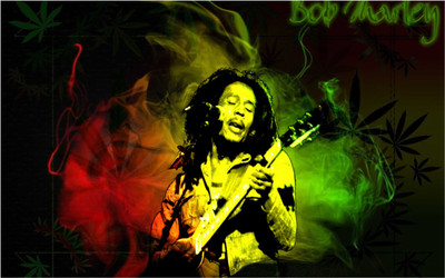 

Bob Marley Singing with Guitar Poster for room and office Paper Print(12 inch X 18 inch, Rolled)