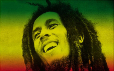 

Bob Marley Smiling Poster for room and office Paper Print(12 inch X 18 inch, Rolled)