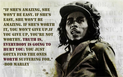 

Bob Marley Motivational Quotes Poster for room and office Paper Print(12 inch X 18 inch, Rolled)