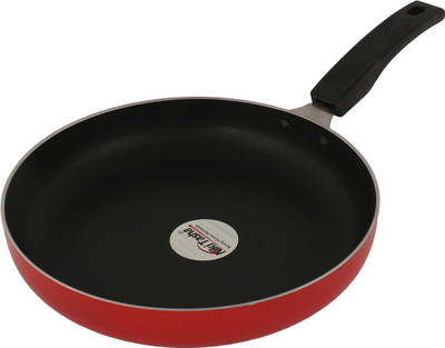 

Nikitasha Fry Pan 25 cm diameter with Lid(Aluminium, Non-stick, Induction Bottom), Red