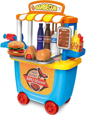 

Saffire Barbecue House Play Set with Roller Case, 33 Pieces