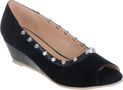 

SHERRIF SHOES Women Black Wedges