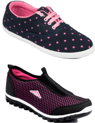 

Asian RIYA-01 & LR-23 Running Shoes For Women(Pink, Navy