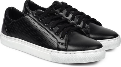 

Andrew Scott Men's Black Leather Sneakers For Men(Black