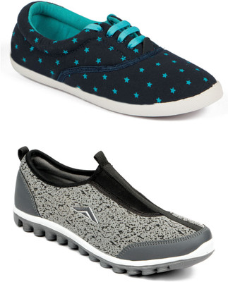 

Asian RIYA-01 & LR-23 Running Shoes For Women(Grey, Navy